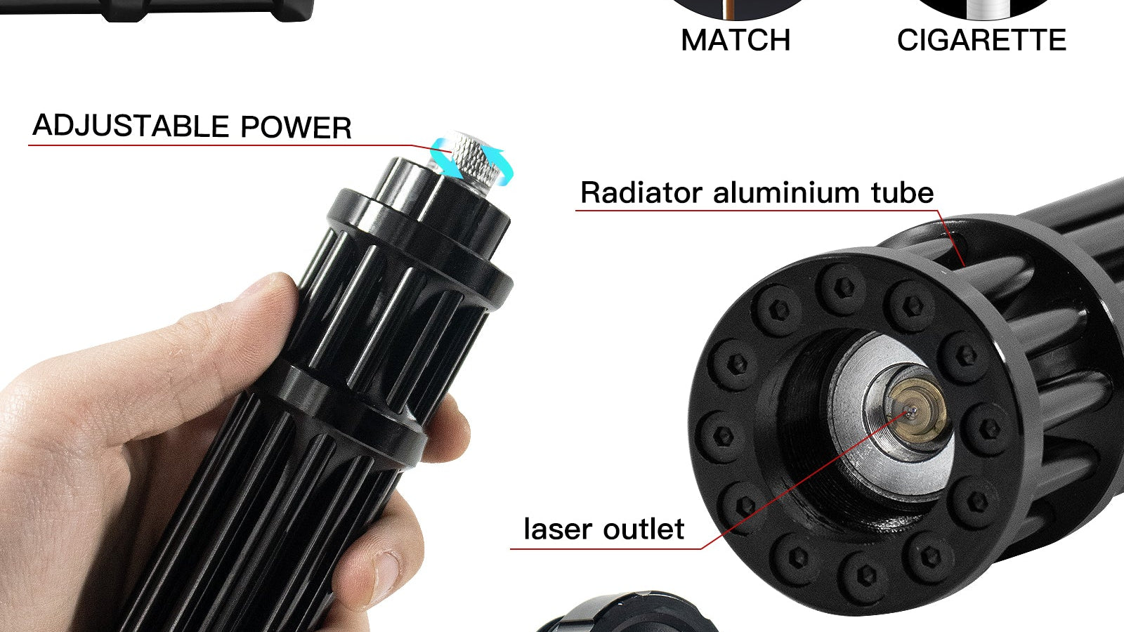 Fire arc laser pointer