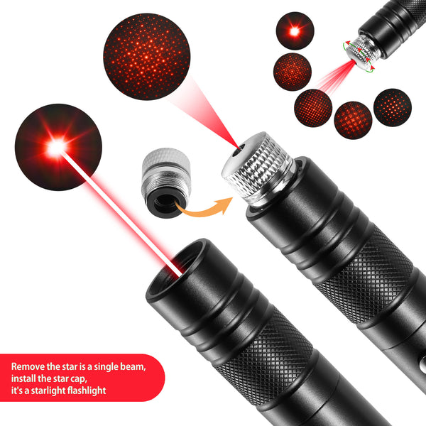 Rechargeable Red Flashlight with Long Range for TV, LED, LCD Screen Presentations and Outdoor Construction in Office